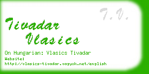 tivadar vlasics business card